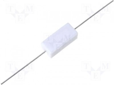 Резистор 5W 100R AX5W-100R Резистор жичен керамичен THT 100? 5W ±5% 10x9x22mm